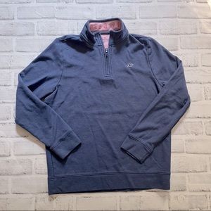 Vineyard Vines Half zip crew neck sweat shirt. Dark blue. Size youth M.